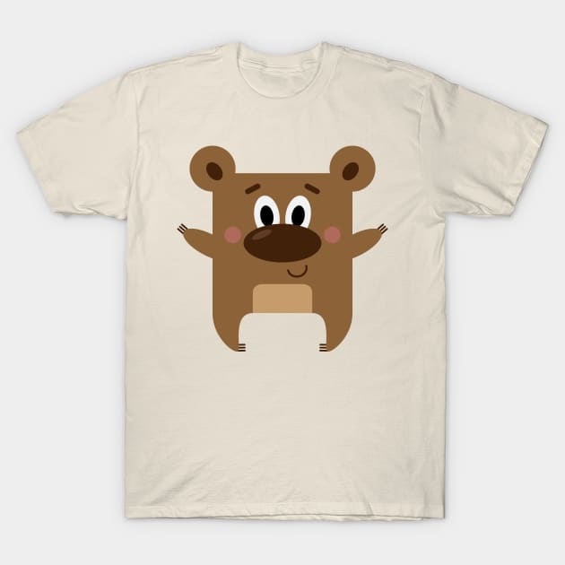 Mr Square Bear T-Shirt by SquareTeddyBear